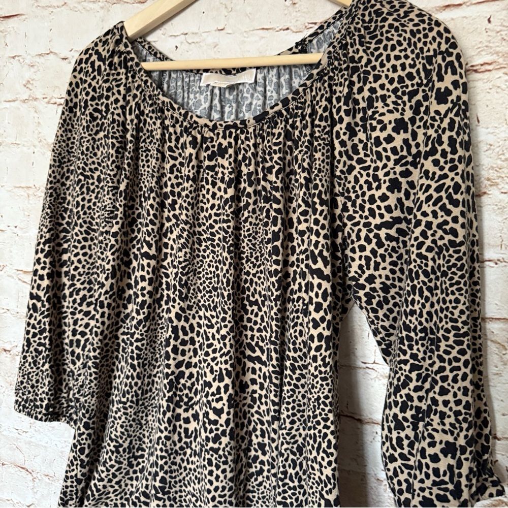 Michael Kors Leopard Print Knit Top - image 3